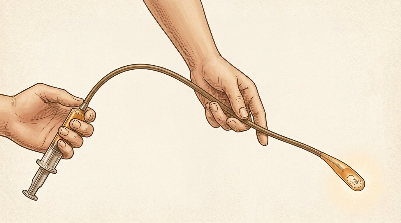 Catheter loaded — instrument ready. — variant C