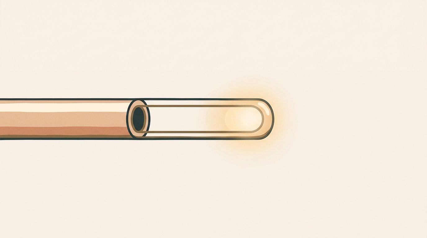 Catheter close-up — instrument detail. — variant D