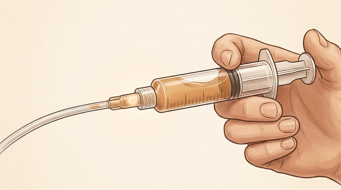 Drawing the embryo into the catheter. — variant D