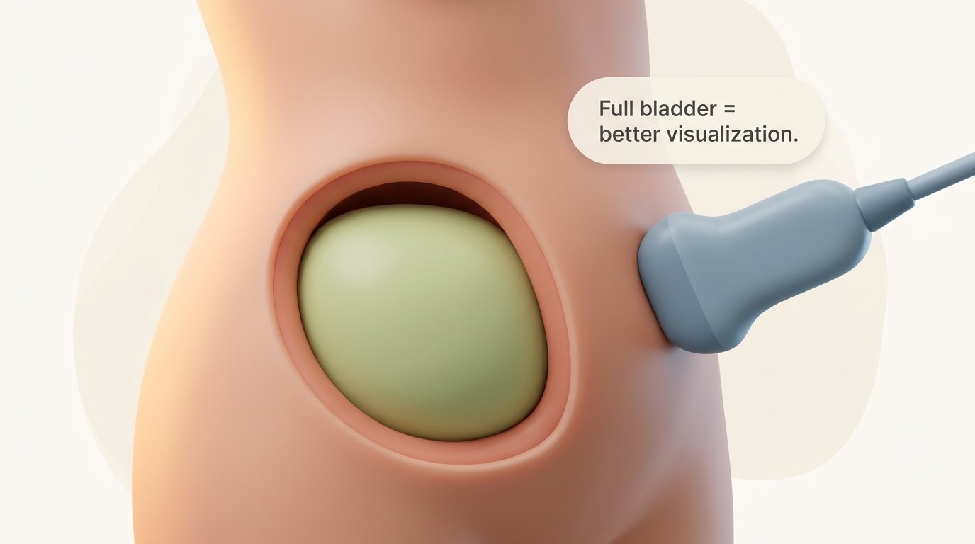 Full bladder preparation. — variant D