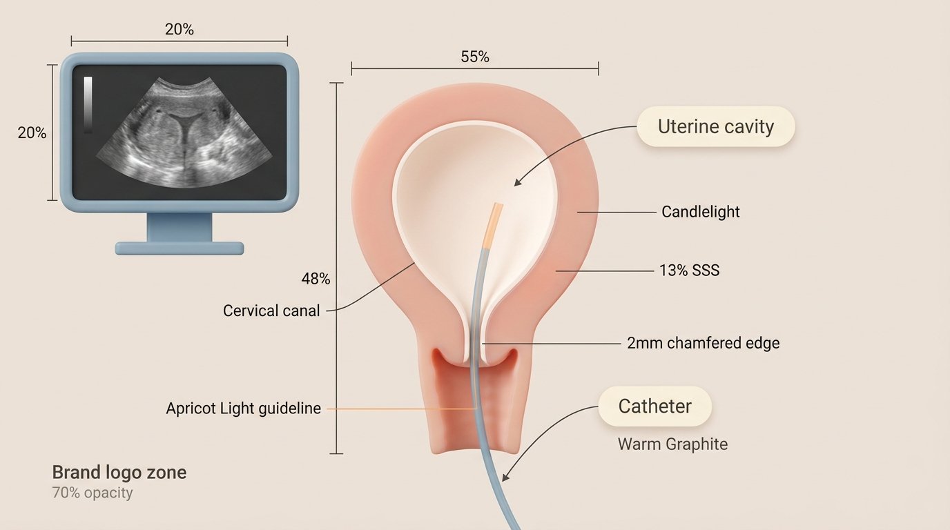 The catheter threads — anatomical centerpiece. — variant B