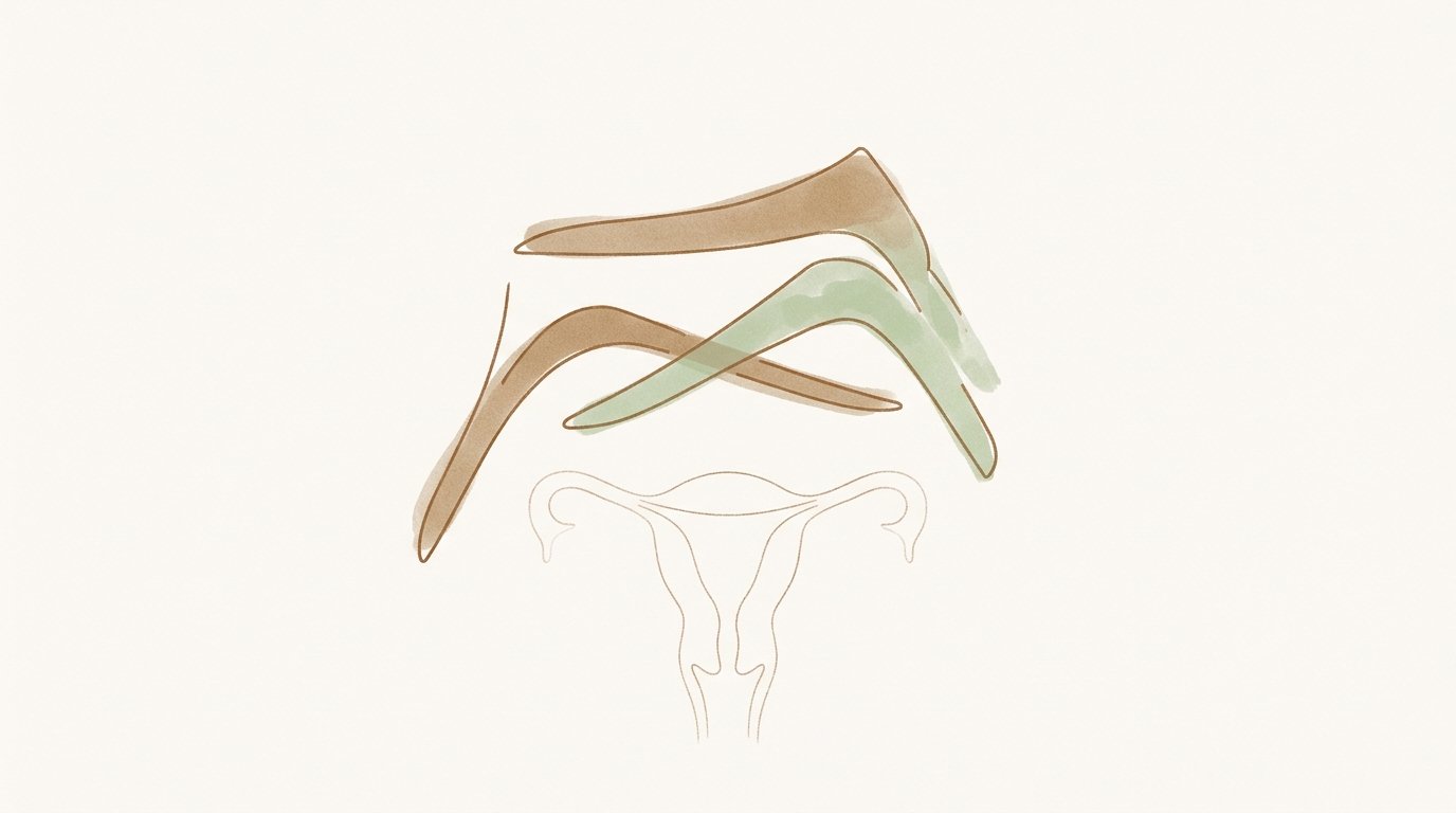 Threshold — speculum, uterus emerging. — variant A