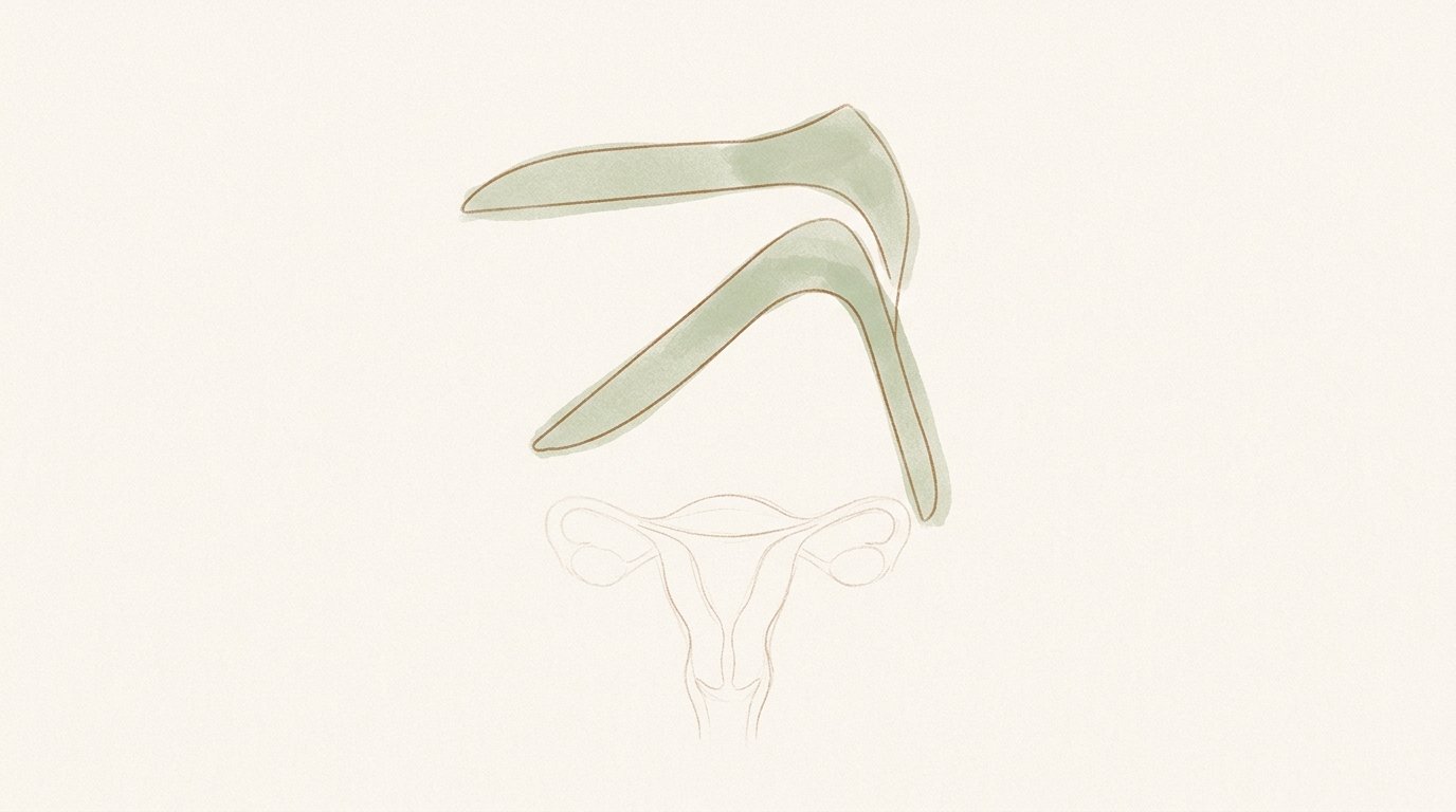 Threshold — speculum, uterus emerging. — variant B