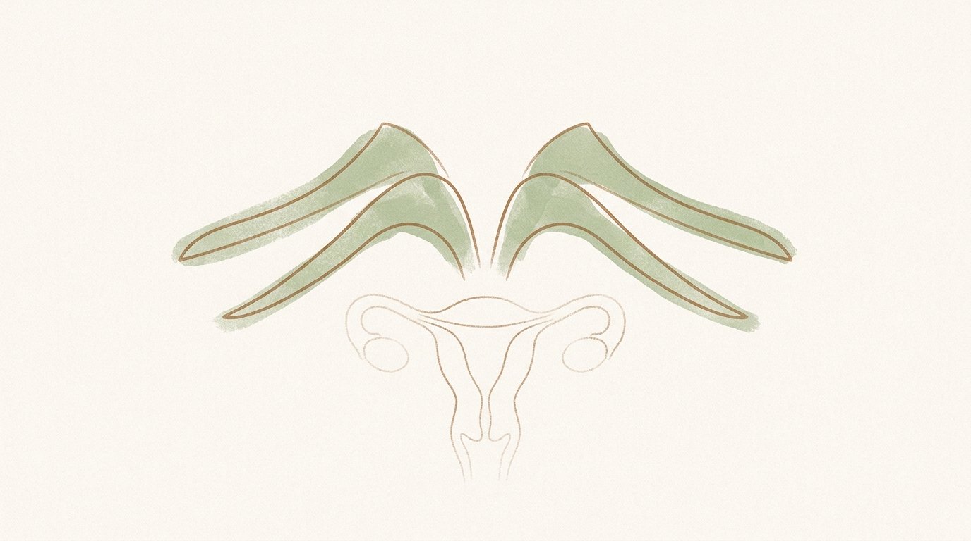 Threshold — speculum, uterus emerging. — variant D