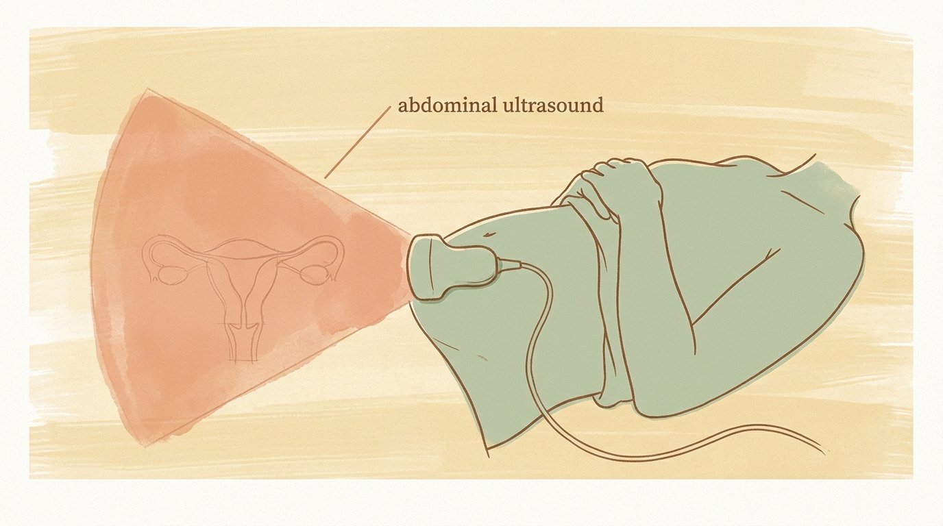 Abdominal ultrasound — patient prep. — variant D